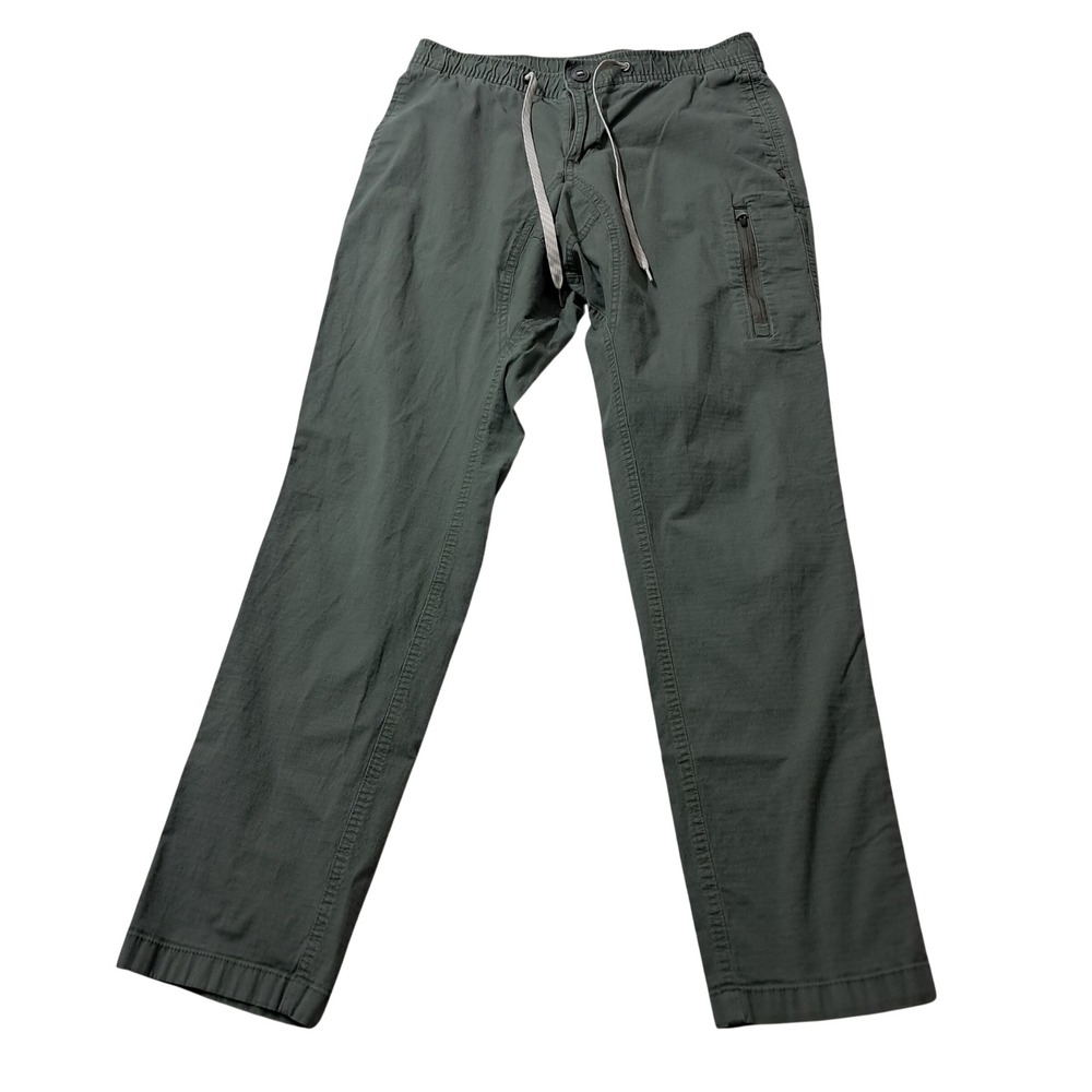 Vuori Ripstop Pants Mens Medium Green Drawstring Cargo Hiking Outdoor Gorpcore